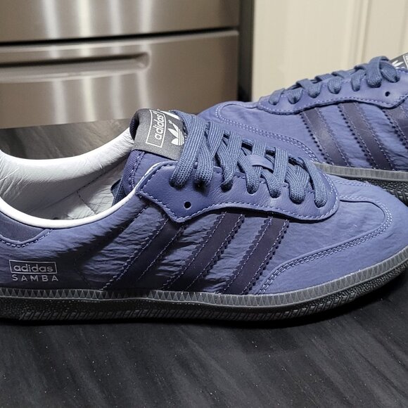 Adidas Samba Men's Sz 4.5/Women's Sz 5.5 Originals OG Preloved Blue Ink Sneakers - Picture 5 of 15